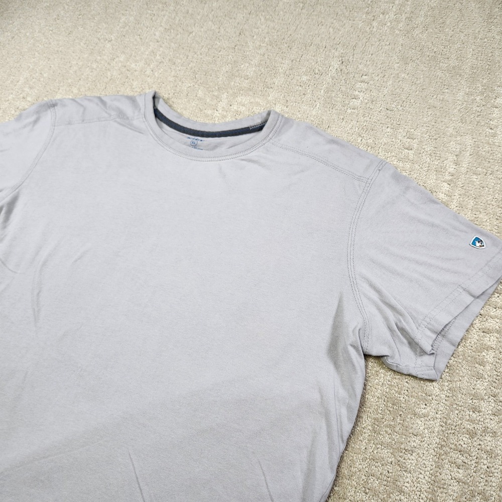 Kuhl Shirt Men XL Bravado Organic Cotton Wildfibre Gorpcore Gray Outdoor Tee
